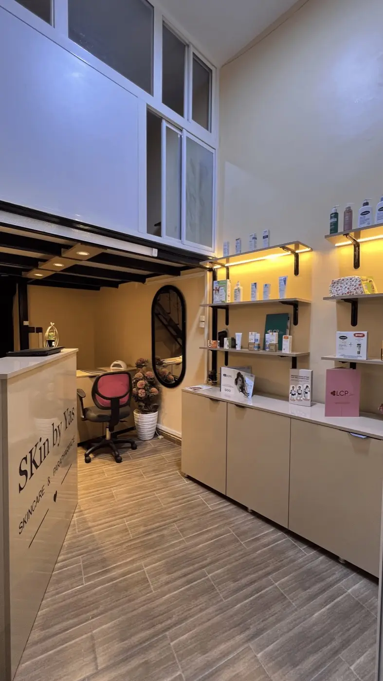 Accueil et rayons skincare de la boutique Skin by Yas